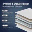 yescool Weighted Blanket for Adults (17 lbs, 60" x 80",White) Cooling Heavy Blanket for Sleeping Perfect for 160-180 lbs, Queen Size Breathable Blanket with Premium Glass Bead, Machine Washable