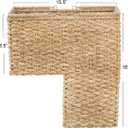 Creative Co-Op Woven Bankuan Rope Stair Basket with Handles, Natural