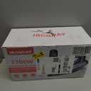 Steam Iron for Clothes with LCD Screen, 1700W Iron Non-Stick Ceramic Soleplate, Auto Shutoff, Self-Cleaning, Anti-Drip, Steam Burst, Spray Mist 10.14oz Water Tank Ironing Clothes for Home,Grey