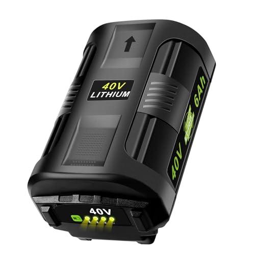 MAFACBAC 6Ah 40V Lithium Battery: Replacement for Ryobi 40 Volt Battery OP40401 OP40602 OP4026 OP40501 OP40261 - Compatible with Ryobi 40V Lawn Mower
