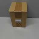 Rustic Farmhouse Flower Ceramic Striped Vase, White and Brown Decorative Ceramic Modern Floral Vase for Bouquet, Cottage Home Core Decor, Tabletop Bedroom Office Bookshelf Living Room Wedding 7.7 Inch