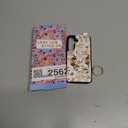 Petitian for Samsung Galaxy S25/S24 Case with Wallet - Women Girls Cute Girly Aesthetic Unique Design with Leather Credit Card Holder Cardholder Stand Wristband, Vin Flower