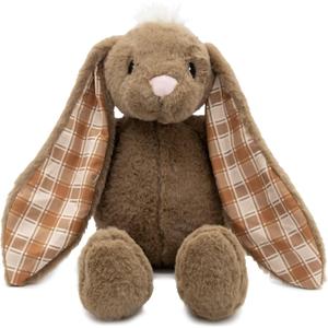 Easter Bunny Stuffed Animal - Plush, Soft Embroidered Stuffed Bunny Toy for Kids, Newborns, Boys & Girls, Cuddly and Adorable Plush Toys - Brown, 18 inch