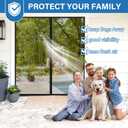 Upgraded PET Mesh Magnetic Screen Door Stronger Than Fiberglass and Polyester,Hands Free,Keep Bugs Out,Pet & Kid Friendly, Suitable for Sliding Doors, Patio and French Doors-72" X 80"