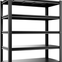 5-Tier 40”W X 20”D X 72”H Heavy Duty Garage Storage Shelves 2500LBS Basement Shelving Heavy Duty Adjustable Unit Rack Metal Rack(Black)