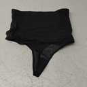 SIMIYA Thong Shapewear Tummy Control Underwear for Women High Waisted Stay-Put Bronze, 2XL