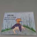 2026 Wall Calendar - Birds Wall Calendar 2026, 9.8" X 14.5"(Open), Funny Calendar 2026 Christmas Gag Gifts, Perfect White Elephant Gifts