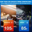 3 x Front Windshield Sun Shade Compatible with Chevrolet Tahoe 2021-2025 Custom Fit Update Foldable Window Sunshade Auto Heat Shield Protector Block UV Rays Keep Your Car Cooler