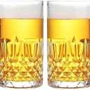 25oz Plastic Beer Mugs with Handles Set of 2, Clear Resuable Large Beer Stein Drinking Cups for Freezer, Ideal for Party Bar Home Hotel