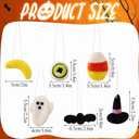 12 Pcs Halloween Felt Ornaments Happy Halloween Mini Tree Ornaments for Party Cute Felt Decorations for Indoor Outdoor Tree Decor Party Supplies