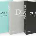 Coffee Table Decorative Books for Home Decor, Fake Books for Decoration, Aesthetic Bookshelf Decor for Living Room Office Bedroom, 3 Piece