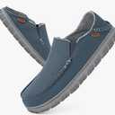 LongBay Men's Moccasin Slippers Comfy Warm Memory Foam House Shoes Winter for Indoor Outdoor Size 41