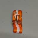 Woven Stripe Purse Straps,Replacement Crossbody Wide Shoulder Adjustable Strap for Bag Handbags (White and Orange)