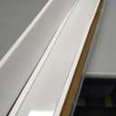 White Marble Threshold 4x36x5/8 Inch Marble Window Sill Shower Curb Top Tile Door Transition Bathroom Vanity Backsplash for Shower Pan System Jambs Fireplaces(Beveled Edge)