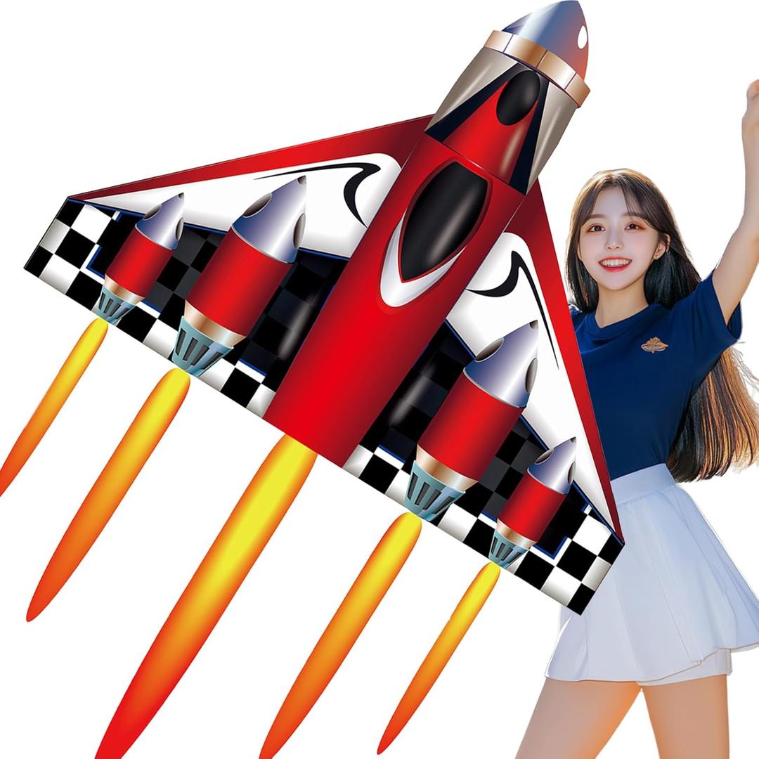 HENGDA KITE,Delta Plane Kite for Kids and Adults,Easy to Fly,Excellent Fabric and Structure Design,Suitable for Square, Beach, Grass, Park, Excellent Gift