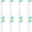 GTHUNDER 8Pcs Electric Toothbrush Heads Suitable for Oclean.with Hygienic Caps,Vacuum-Packed.Fits Adapted for All Oclean Models x pro Elite, X, X Pro,Flow,F1,Air 2(Black)