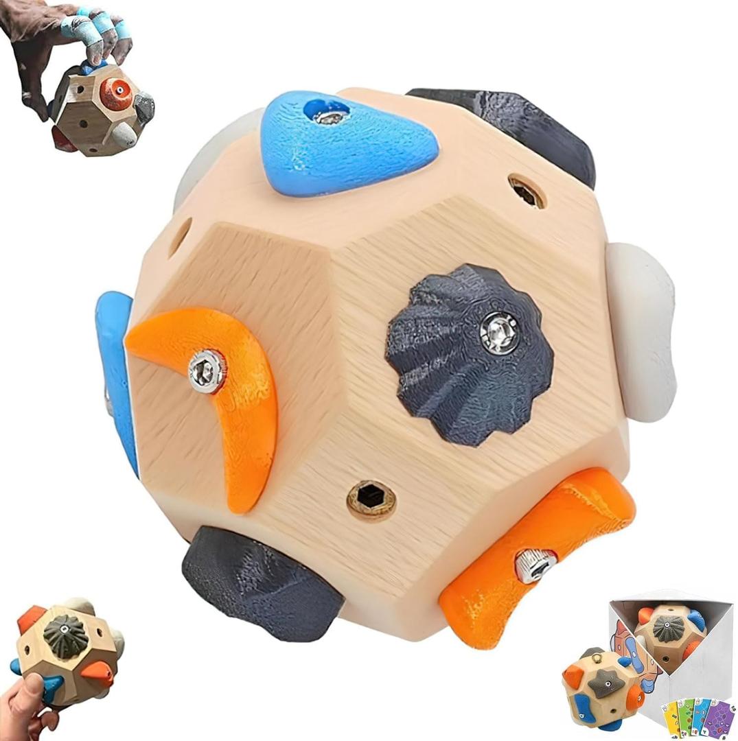 Handcrafted Boulder Block for Climbers,Finger Strengthener & Grip Trainer for Rock Climbers,Includes Detailed Instructions and Gameplay Rules,Bouldering Training Tool Gift