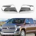 Chrome Mirror Covers Caps Fit for 2007-2019 Toyota Tundra 2008-2014 Toyota Sequoia