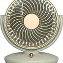 Portable Desktop Fan, Small Oscillating Fans with 3 Speeds Wind, Multi Angle Wind Direction Adjustment, Quiet USB Rechargeable Fan Suitable for Home Office Travel, Holiday Birthday Gifts (green)