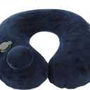 Automatic Inflatable Travel Pillow U-Shaped Neck Support Pillow Cover for Airplane Bus Train Camping