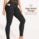 Laite Hebe Leggings for Women - High Waisted Full Length Buttery Soft Yoga Pants for Workout Athletic Daily (Black, M)