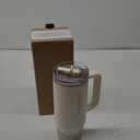 STANLEY Quencher ProTour Flip Straw Tumbler with Leakproof Lid | Built-In Straw & Handle | Cupholder Compatible for Travel | Insulated Stainless Steel Cup | BPA-Free (30 Ounces, Cream)