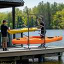 Bonnlo Kayak Storage Rack, Adjustable Heavy Duty Kayak Rack for Kayaks Paddle Boards, Kayak Paddle Holder for Garage, Spacesaver, Gentle on Padding, Boat Organizer