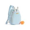 VELADAY Pickleball Bag for Women, Quilted Stylish Sling Bag, Adjustable Shoulder Strap, 2 Storage Compartment Holds Paddles, Balls, Shoes, Baby Blue