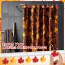 2 x 48 Pcs Seasonal Shower Curtain Hooks Set Valentines Day Bathroom Decor Decorative Shower Curtain Rings for Holiday Christmas Thanksgiving Fall Halloween Accessories, Stainless Steel