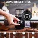 SHARDOR Electric Super Silent Blade Coffee Grinder, Timed Grind Control Rotary Knob, Adjustable Coarse to Fine for Coffee Beans, Spices & Herbs, with 2 Removable Stainless Steel Bowl, Black