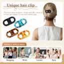 2PCS Magnetic Hair Clips, No Crease Magnet Hair Clip for Women, Easy for Daily Hairstyles, Strong Hold Seamless Magnetic Hair Clip for Sectioning and Styling
