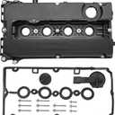 Engine Valve Cover with Gaskets Bolts Oil Filler Cap Compatible with 2011-2020 Chevy Cruze Sonic Trax Aveo, 2008-2009 Saturn Astra, 2009-2010 Pontiac G3 1.6L 1.8L Replace# 55558673 55564395 264-920 (Plastic)