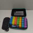 Monthly Pill Organizer 3 Times a Days, Friwole Medicine Organizer Box with Portable Hard Shell and Pill Cutter, 31 Day Pill Box with Monthly and Weekly Sticker (3 Times a Day)