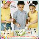 ILHSTY 50 Pcs Little Jesus Figures  Mini Rubber Jesus Toys Jesus Love You for Easter Egg Fillers Egg Hunts Religious Party Favors Gifts Hide and Seek Baptism Gifts Sunday School (Brown)