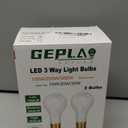 GEPLAD 2-Pack Mogul Base 3 Way LED Light Bulb, 10/20/30W, 100/200/300 Watt Equivalent, Soft White 3000K, for Antique Floor Lamp