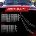 Front Windshield Wiper Arm Compatible with 1999-2002 Chevrolet Silverado Suburban GMC Sierra Yukon XL 1500 2500 HD 3500 Tahoe Replaces 42548 12487597 42535 12487596