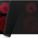 Heat-Resistant Silicone Induction CooktopMat, Fireproof Stove Top Cover for Electric Stove, 30.7 x20.4 inch Translucent Cooktop Protector, CuttableInduction Cooktop Mat