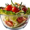 SIMAX 2.6 Quart Glass Mixing Bowl, Large Glass Bowl, Microwave & Oven Safe Bowls, Borosilicate Glass Serving Bowl, Glass Bowls for Kitchen, Clear Mixing Bowls for Cooking, Baking, Salad