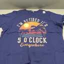 I'm Retired It's 5 O'Clock Everywhere Funny Retirement T-Shirt (Black)