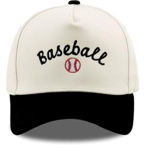 Sports Trucker Hat for Women Men, Cotton Baseball Cap for Ball Sports Lovers, Adjustable Athletic Outdoor Cap Gifts (Beige)