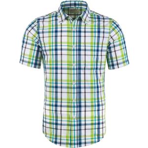 Mens Short Sleeve Casual Plaid Button Down Shirts Work Slim Fit Western Dress Shirt for Men (XL)