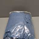 MIULEE Linen Texture Curtains for Bedroom Solid 100% Blackout Thermal Insulated Dusty Blue Curtains Grommet Room Darkening Drapes Luxury Decor for Living Room Nursery 52x63 Inch (2 Panels)