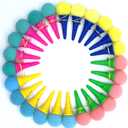 24 Pcs 4inch Ice Cream Foam Ball Launcher,Mini Ice Cream Cone Shooter Toys for Kids,Children,Carnival Prize,Party Favors