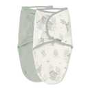 SwaddleMe by Ingenuity Original Swaddle, 100% Cotton, Improves Sleep & Calms Startle Reflex, 0-3 Months, 1.0 TOG, 2-Pack, Baby Swaddle Blanket - Peekaboo Sloth