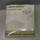 L'AGRATY Grounding Sheets King Size,5% Sliver Fiber Fitted Sheets Connected Earth, Deep Pocket(12-16in) Grounding Mattress Cover with Cord(King,Grey)