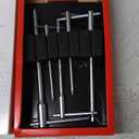 PB SWISS TOOLS T-Handle Allen Wrench Set with Sliding Cross-Handle PB 1204.Set 6 | 100% Swiss Made | Hexagon Screwdriver Set 2.5/3/4/5/6 mm for Screwdriving Work in Industry and Handcraft