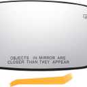 X AUTOHAUX Car Rearview Right Passenger Side Mirror Glass Replacement W/Backing Plate Heated White Glass for Dodge Charger Challenger 2011-2021 for Chrysler 200 300