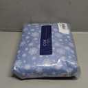 Queen Christmas Blue Snowflakes Sheet Set - Holiday Xmas Pattern Bedding Set - Deep Pockets - Snug Fit - 4 Piece - Wrinkle Free - Cooling Festive Winter - Holiday Sheets for Women, Men, Kids & Teens