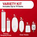 Command Clear Variety Pack, Including 8 Pairs of Picture Hangers, 4 Clear Wire Hooks and 11 Wall Hook for Hanging Home Decor, Damage-Free Hanging Up to 19 Items with Command Strips