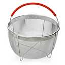 Original Salbree Steamer Basket for 6 Quart Instant Pot Accessories, Stainless Steel Strainer and Insert fits IP Insta Pots, Instapot, Other Pressure Cookers, with Silicone Handle